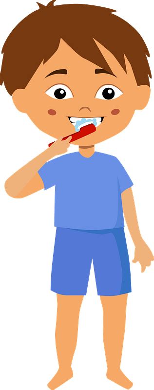 Boy Brushing Teeth Clipart Free Download Transparent Png Creazilla