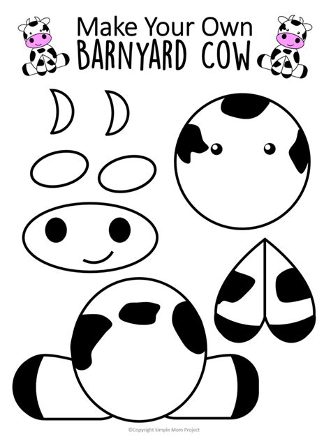 Copyright 27/6/2015 iciar publication or. Cute and Fun Farm Craft Cow Art Project - Simple Mom Project