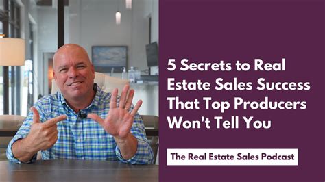 5 Secrets About Success In Real Estate That Top Producers Won T Tell You Youtube