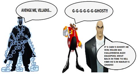 dr eggman and lex luthor are approached by cain s chained ghost lex luthor cain marley