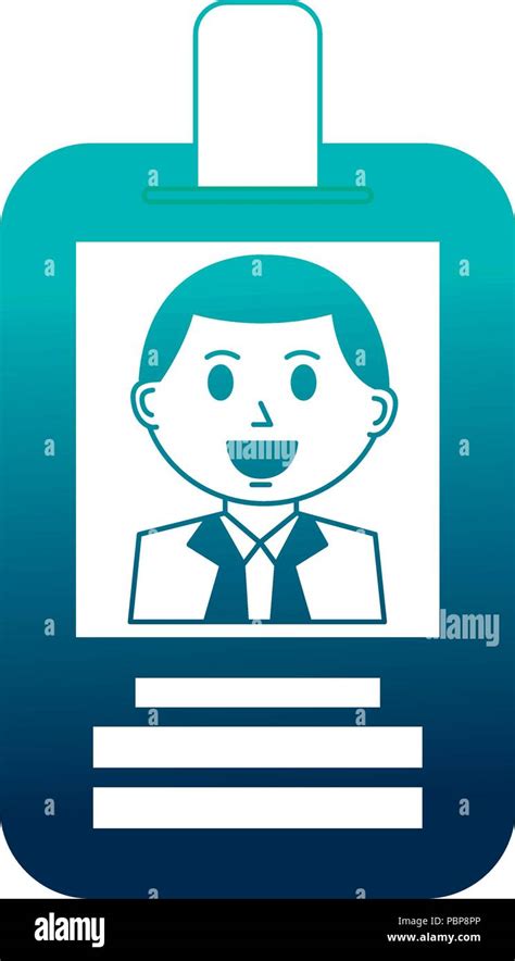 Businessman Employee Id Card Corporate Vector Illustration Stock Vector