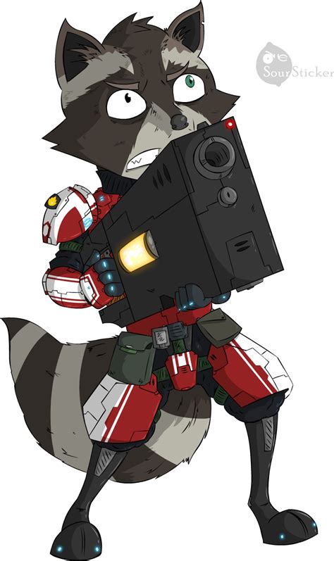 Rocket Raccoon By Soursticker On Deviantart