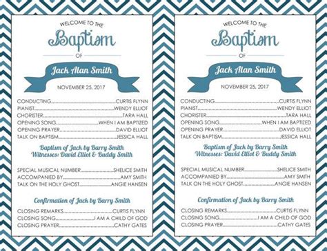 Meet the perfect wedding planner&trade; Printable Baptism Program - LDS, Girl, Boy | Baptism ...