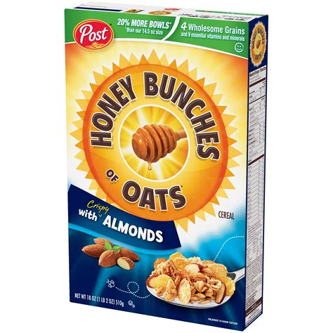 Honey Bunches Cereal, with Almonds, 18 Oz (510g) - USProducts.lk
