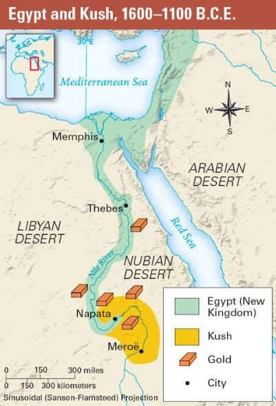 Map of kush empire | picture: Ch. 10 - The Kingdom of Kush - Ancient Civilizations