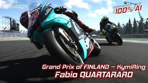 Motogp 20 Gameplay Grand Prix Of Finland Kymiring Fabio Quartararo
