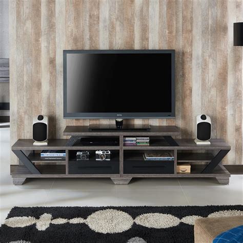 Furniture Of America Dixon Rustic Wood 82 Inch Tv Stand In Distressed