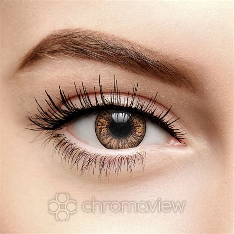 one tone natural brown contact lenses 90 day chromaview us