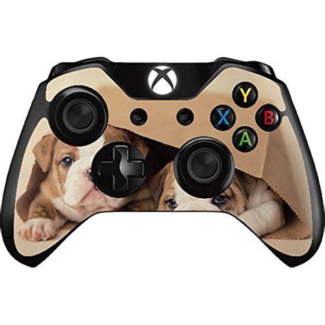 Animal Photography Xbox One Controller Skin Bulldog Puppies Vinyl Decal