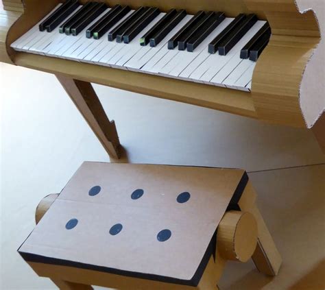 Image Result For Cardboard Piano Keyboard Piano Cardboard Diy And