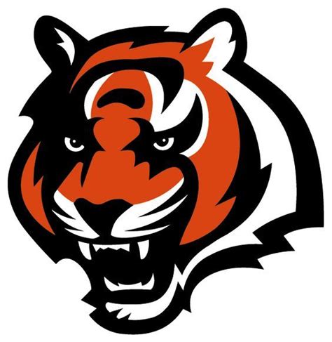 Cincinnati Bengals Football Team Logo Graphic Bengal Tiger Head