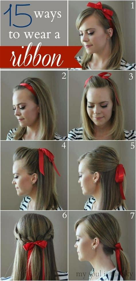 Incredibly Chic Ways To Style Hair With A Ribbon Hair Styles Hairstyles For Thin Hair Hair