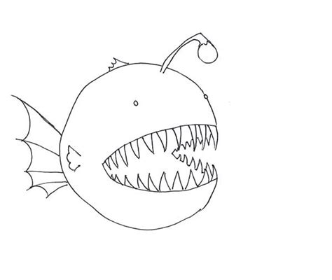 How To Draw Angler Fish Coloring Pages Best Place To Color Fish