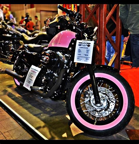 Pink Harley Davidson Sportster Pink Motorradmesse Dortmund Harley