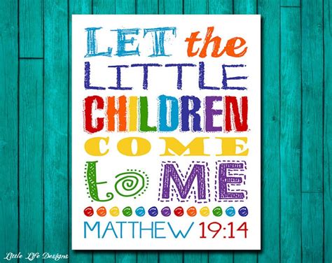Let The Little Children Come To Me Matthew 1914 Childrens Etsy