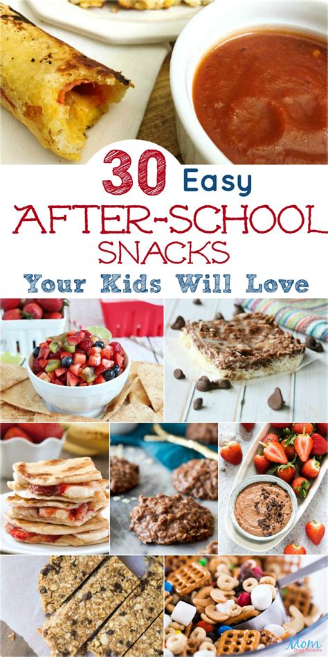 30 Easy After School Snacks Your Kids Will Love Back2school18 Mom