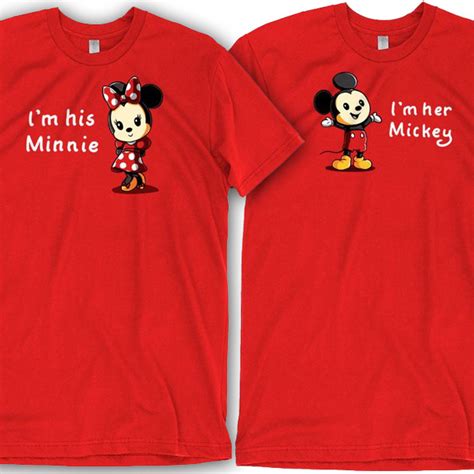 Official Im His Minnie Im Her Mickey Couples T Shirts