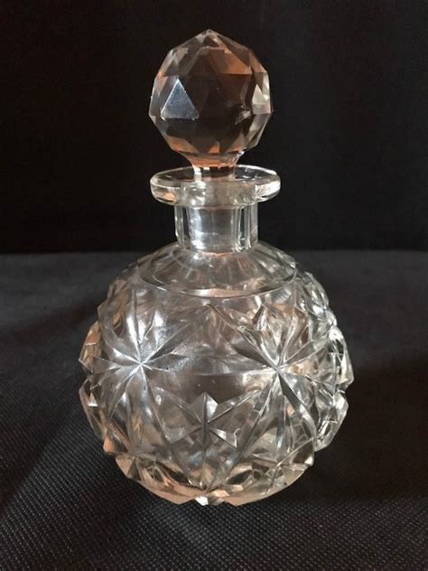 Crystal Cut Glass Vintage Perfume Bottle Etsy New Zealand