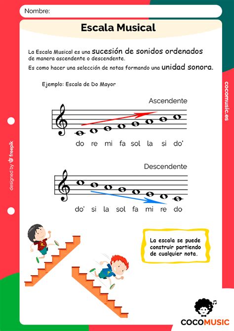 Ficha De La Escala Musical Ejercicios Primaria