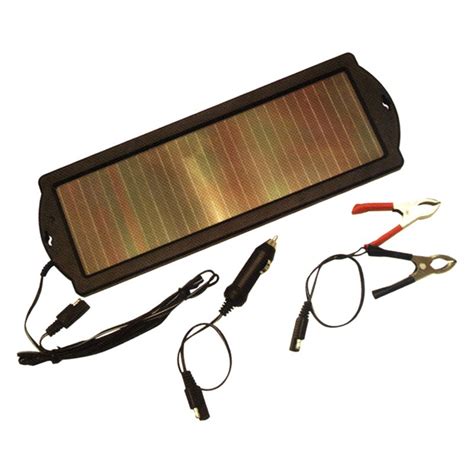 Designed to compensate for small, steady battery drains from the vehicle's clock or alarm system, this solar charger mounts easily to the windshield or dash and conveniently plugs into your car's 12 volt cigarette lighter port. Nippon America® TPS946 - 12V Solar Powered 1.5W Trickle ...