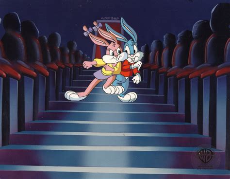 Tiny Toons Adventures Original Production Cel Babs And Buster Bunny In