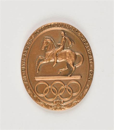 Stockholm 1956 Summer Olympics Bronze Participation Medal With Box