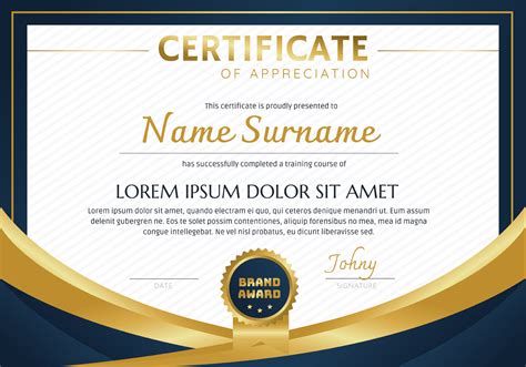 Completely online and free to personalize. Certificate Template Vector Design - Download Free Vectors ...