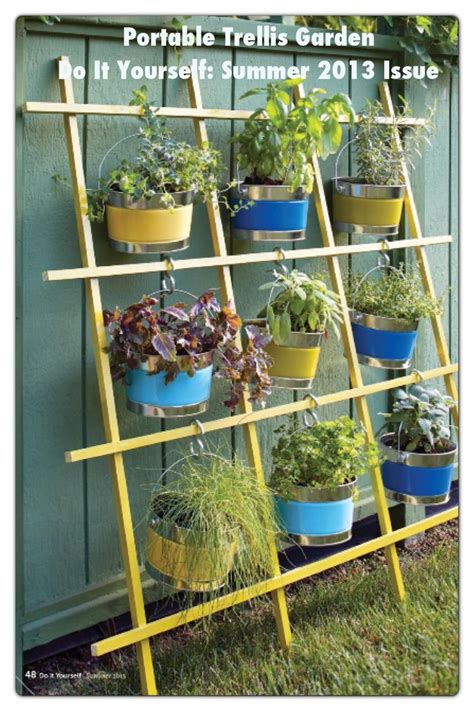 How high can a trellis be? DIY hanging Garden idea using a trellis. Idea for the ...