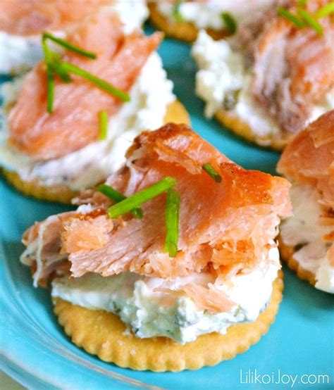 2 tablespoons chives , minced. Smoked Salmon Canapés - super easy appetizer idea that is ...