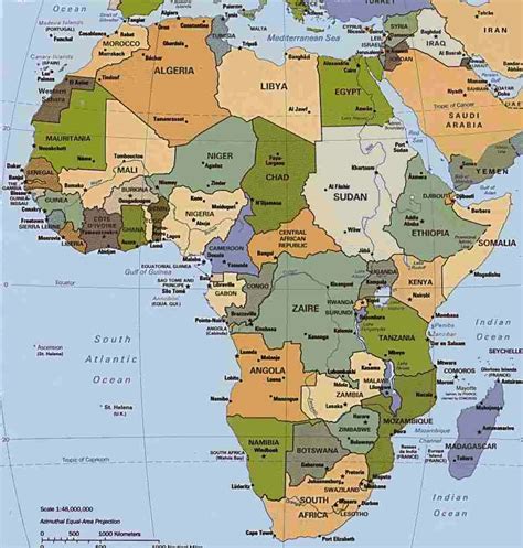 Mapa De Africa Político