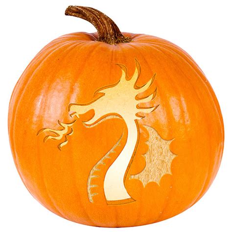 Dragon Pumpkin Stencil