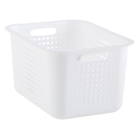 White Nordic Storage Baskets With Handles Storage Baskets Storage