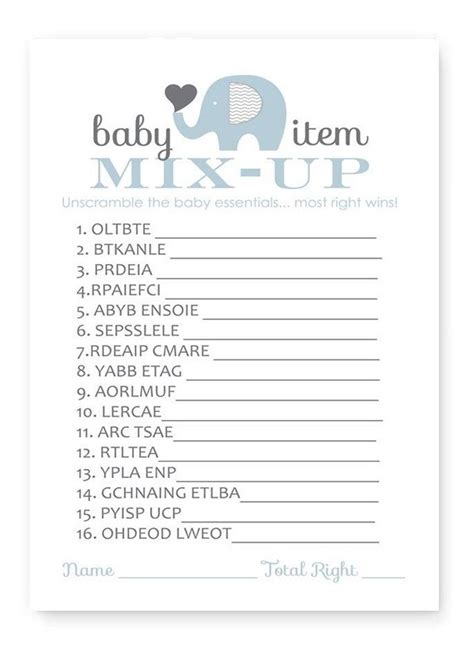 Juegos De Sopa De Letras Para Baby Shower Para Imprimir Gratis Free