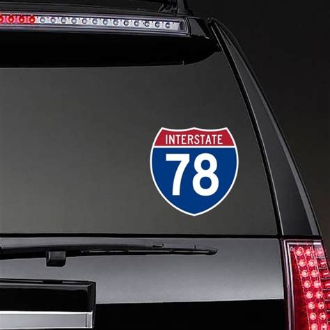 Interstate 78 Sign Sticker