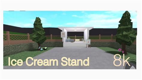 Ice Cream Stand 8k Bloxburg Speedbuild Youtube