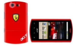 Signed a sponsorship agreement with scuderia ferrari. autojdid » Liquid Acer Ferrari E Smart Phone