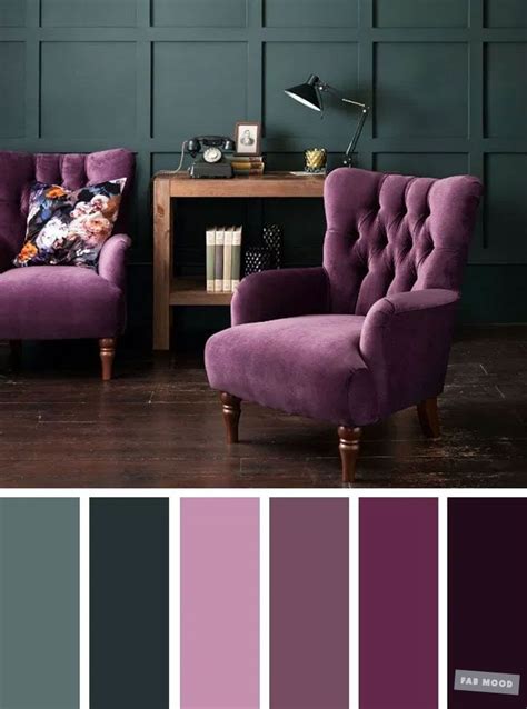 The Best Living Room Color Schemes Dark Green And Purple Living Room
