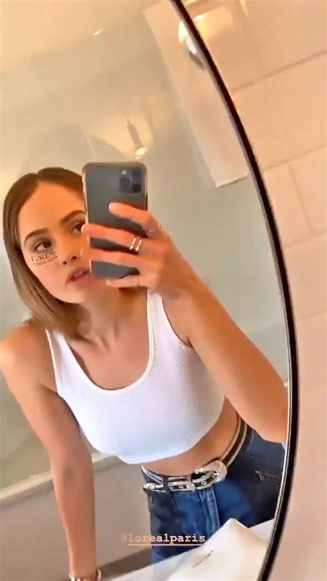 Debby Ryan In Tank Top In Front Of The Mirror May 2020 • Celebmafia