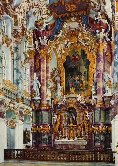 High Altar The Pilgrimage Church Of Wies Wieskirche Steingaden