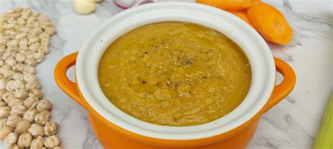 Hearty Chickpea Soup Puree Kids Meals Phuket
