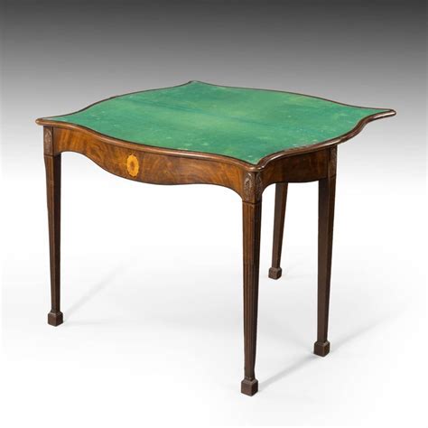 This table is available in various finishes for you to choose from. George III Period Mahogany Serpentine Card Table For Sale at 1stdibs