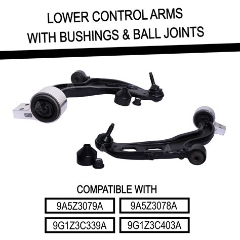 P Front Lower Control Arms For Ford Taurus Flex Lincoln Mks Mkt Ebay