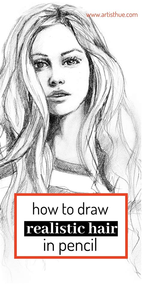 How To Draw Hair Easy To Follow Instructions In Pencil Realistic In