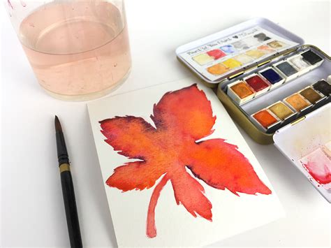 How To Paint Autumn Leaf 5 Ey To Zee
