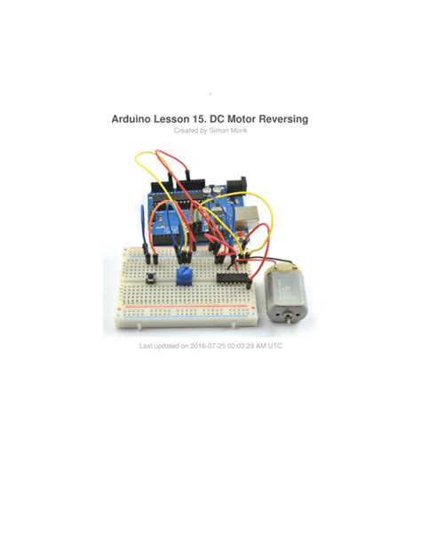 Arduino Lesson 15 Dc Motor Reversing