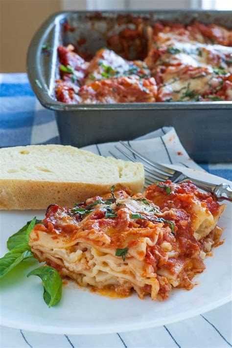 meatless cottage cheese lasagna