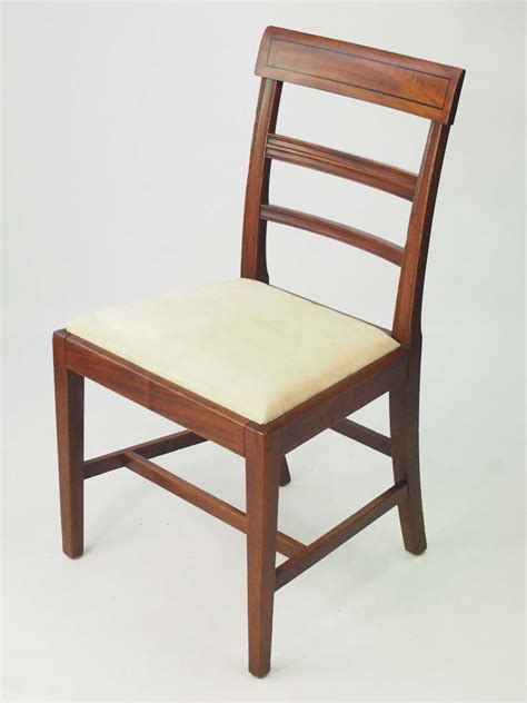 Estate liquidation, reupholstery, pickup and delivery also available. Set 4 Antique Regency Mahogany Dining Chairs