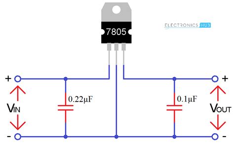 7805 Voltage Regulator Ic Circuit Working And Applications