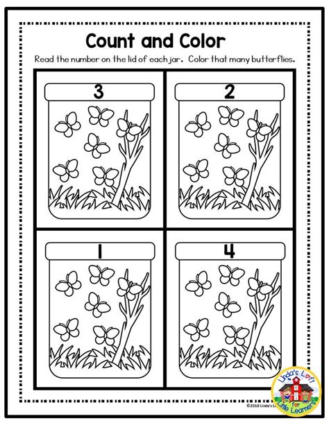 Butterfly Counting Clip Cards With Number Sense Printables Butterfly