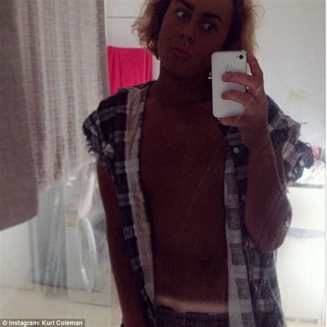 Kurt Coleman Shows Off His Extreme Tan Lines As He Hits The Fake Bake
